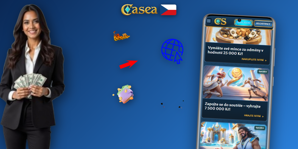 Infografika podmínek Casea Casino bonusu: platnost 10 dní, obrat 35× a maximální sázka