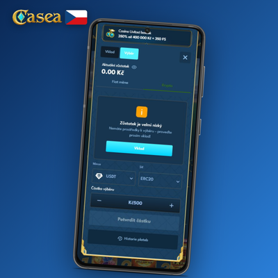 E-peněženky Skrill a Neteller pro rychlý výběr výher v Casea Casino do 24 hodin