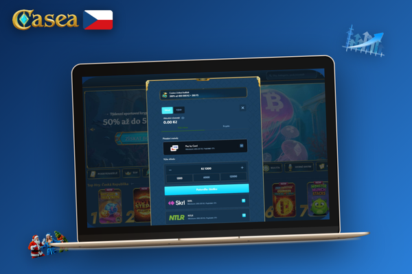 Jak vložit peníze přes krypto peněženku s QR kódem v Casea Casino