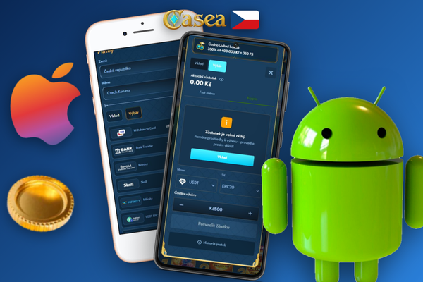 Mobilní pokladna Casea Casino umožňuje výběr výher přímo v prohlížeči telefonu